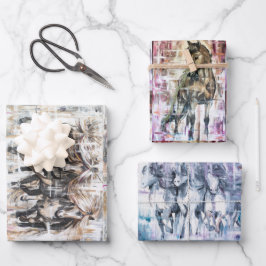 Islandpferde inpakpapier vel