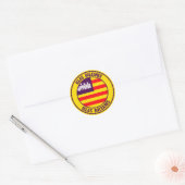 Islas Baleares Round Emblem Ronde Sticker (Envelop)
