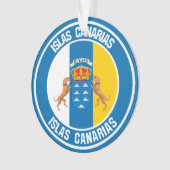 Islas Canarias Round Emblem Ornament (voorkant)