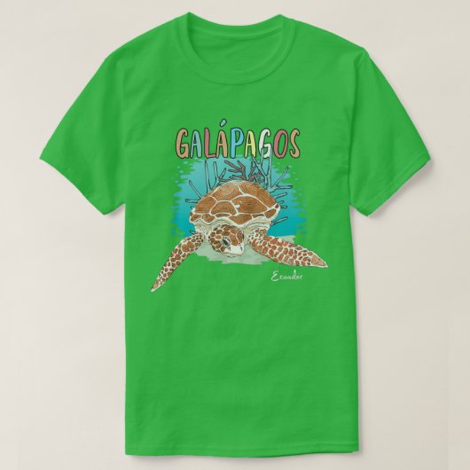 Islas Galapagos Ecuador Souvenir T-shirt (Design voorkant)