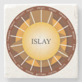 Islay Single Malt Scotch Whisky Marble Onderzetter (Voorkant)