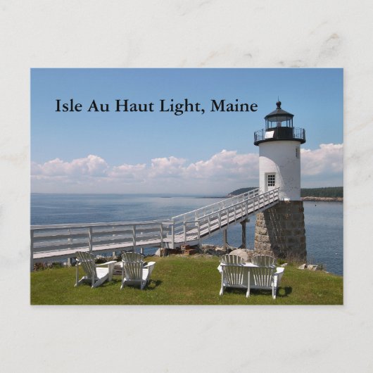 Isle Au Haut Light, Maine Briefkaart (Voorkant)