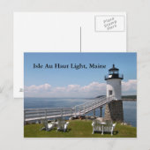 Isle Au Haut Light, Maine Carte postale (Devant / Derrière)