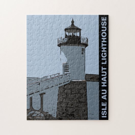 ISLE AU HAUT LIGHTHOUSE LEGPUZZEL (Verticaal)