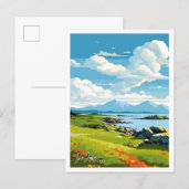 Isle Jura Scotland reizen  illustratie Briefkaart