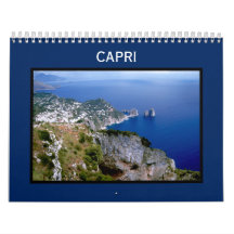 Isle of Capri Wall Calendar - Faraglioni