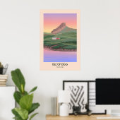 Isle of Eigg Scotland Travel Poster (Bureau à domicile)