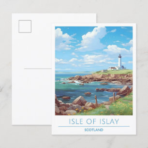 Isle of Islay Schotland Vintage Travel Briefkaart
