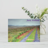 Isle of Jura track, Scotland card (Staand voorkant)