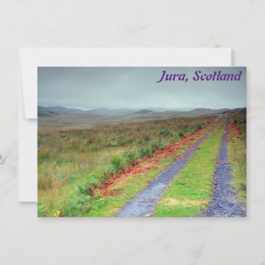 Isle of Jura track, Scotland card (Voorkant)