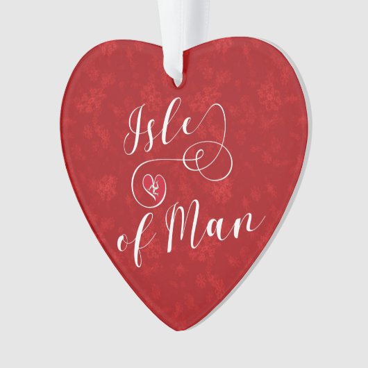 Isle of Man Drapeau Heart, Manx Ornament (devant)