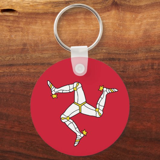 Isle of Man flag Sleutelhanger (Voorkant)