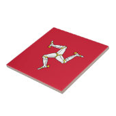 Isle of Man flag Tegeltje (Zijkant)