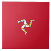 Isle of Man flag Tegeltje (Voorkant)