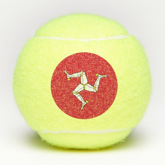 Isle of Man flag Tennisballen (Voorkant)