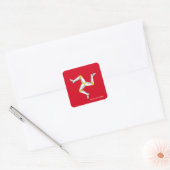 Isle of Man Manx vlag sticker (Envelop)
