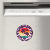 Isle of palms South Carolina Retro  80 s Magneet (Insitu (Vaatwasser))