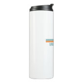 Isle of Palms South Carolina Zon Palm Bomen Thermosbeker (Gedraaid links)