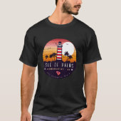 Isle of Palms vuurtoren SC Retro Sunset Souvenirs T-shirt (Voorkant)