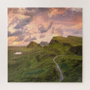 Isle of Sky Sunset Scotland Square Photo Legpuzzel