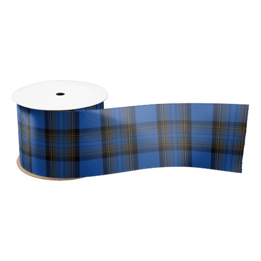 Isle of Skye Blue Tartan Pset Pattern Big Lint (Spoel)