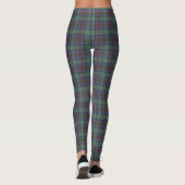 Isle of Skye Tartan Pset Green Black Pattern Leggings (Achterkant)