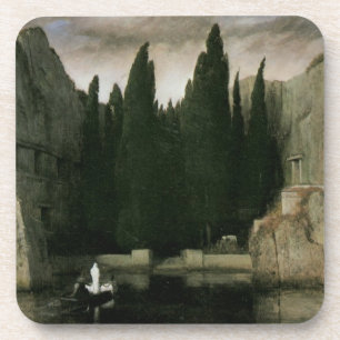 Isle of the Dead by Arnold Bocklin, Symbolisme Art Bier Onderzetter