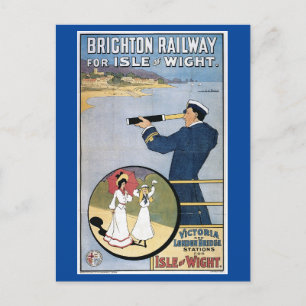 Isle of Wight, England, Railway Excursion Briefkaart