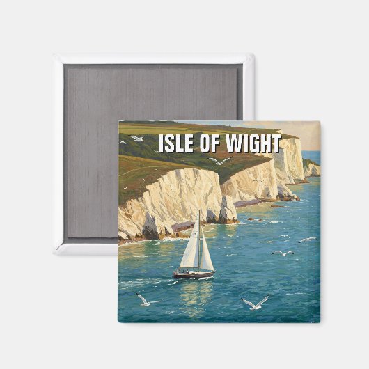 Isle of Wight - Reizen naar Engeland Magneet (Voorkant / Achterkant)