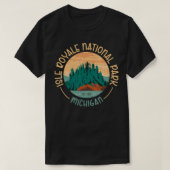 Isle Royale Michigan National Park Tshirts Moose S (Design voorkant)