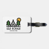 Isle Royale National Park Bagagelabel (Achterkant horizontaal)