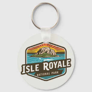 Isle Royale National Park Emblem Sleutelhanger