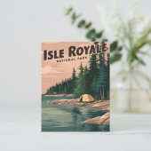 Isle Royale National Park Feestdagenkaart (Staand voorkant)