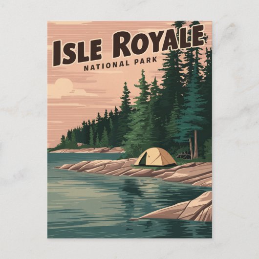 Isle Royale National Park Feestdagenkaart (Voorkant)