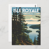 Isle Royale National Park Reizen Briefkaart (Voorkant / Achterkant)