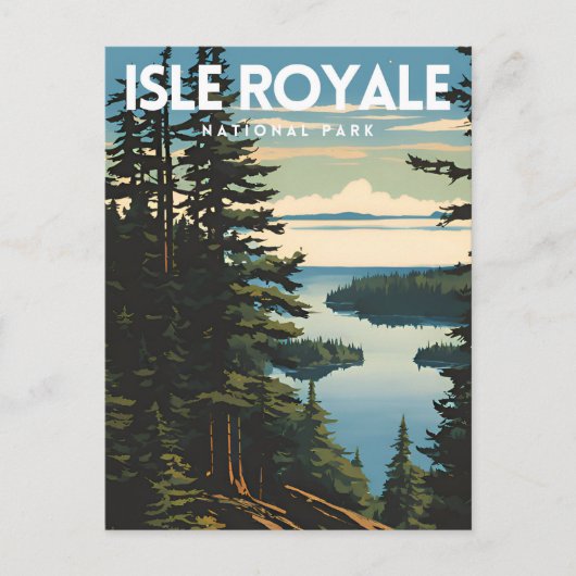Isle Royale National Park Reizen Briefkaart (Voorkant)