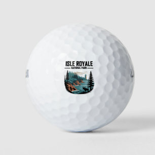 Isle Royale National Park Schilderachtig wildernis Golfballen