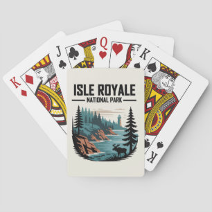 Isle Royale National Park Schilderachtig wildernis Pokerkaarten