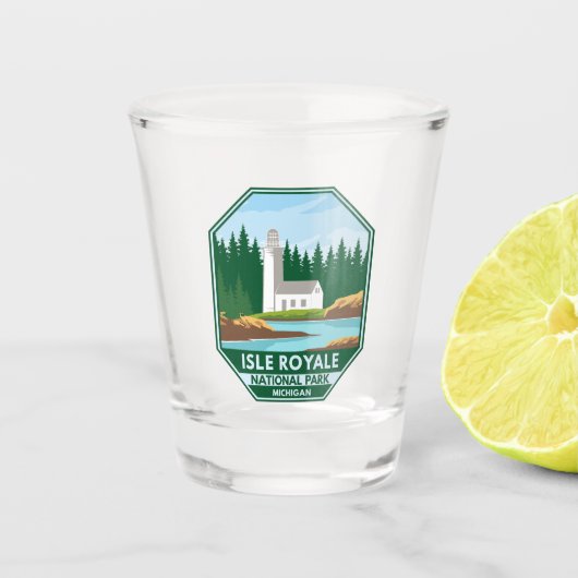 Isle Royale National Park Shot Glas (Voorkant)