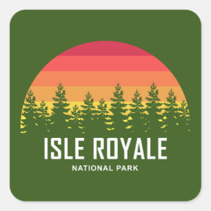 Isle Royale National Park Vierkante Sticker