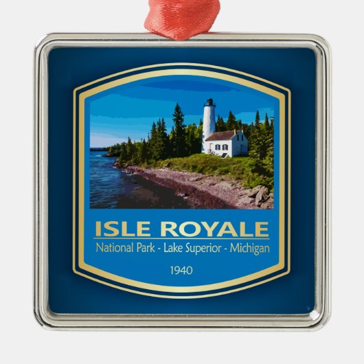 Isle Royale NP (PF1) Metalen Ornament (Voorkant)