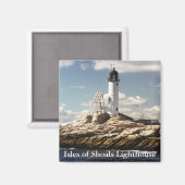Isles of Shoals Lighthouse, New Hampshire Magnet Magneet (Voorkant / Achterkant)