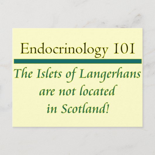 Islets van Langerhans Briefkaart (Voorkant)