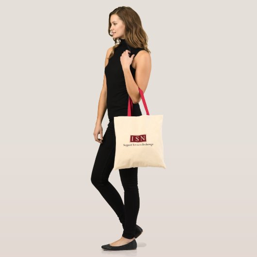 ISN Support Services Brokerage Canvas tas (Voorkant (model))