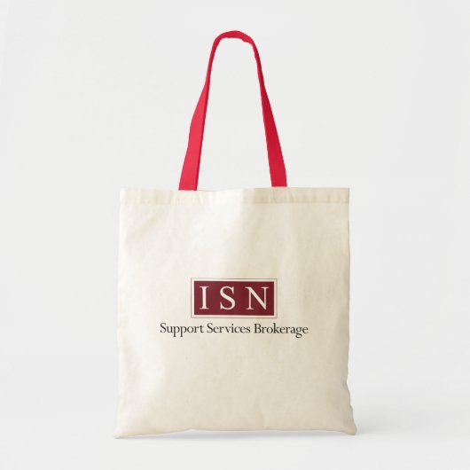 ISN Support Services Brokerage Canvas tas (Voorkant)