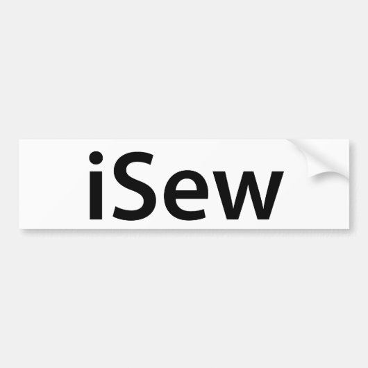 iSneeuwbalsticker Bumpersticker (Voorkant)