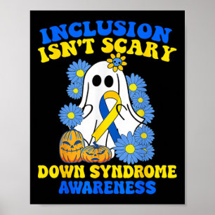 Isniet eng Halloween Geest Down Syndroom Bewustzij Poster