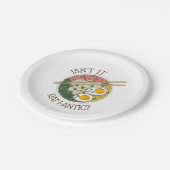 Isn't It Ram-antic Japans Eten Ramen Noedels Papieren Bordje (Gekanteld)