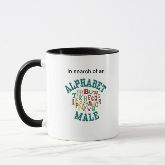 iso AlphaBet Mug de café mâle (Gauche)