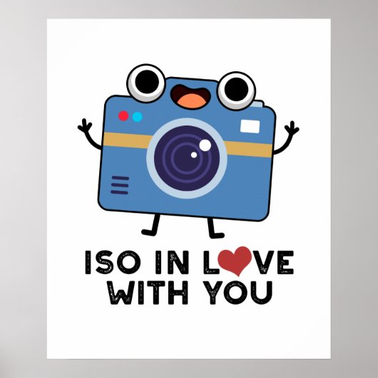 ISO in liefde met je grappige camerapunt Poster (Voorkant)